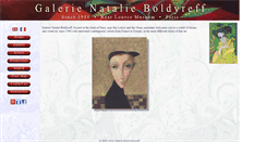 Desktop Screenshot of galerie-boldyreff.com